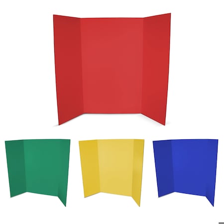 Flipside 36in X 48in 1 Ply Primary Color Assortment Project Board Bulk, 24PK 30073